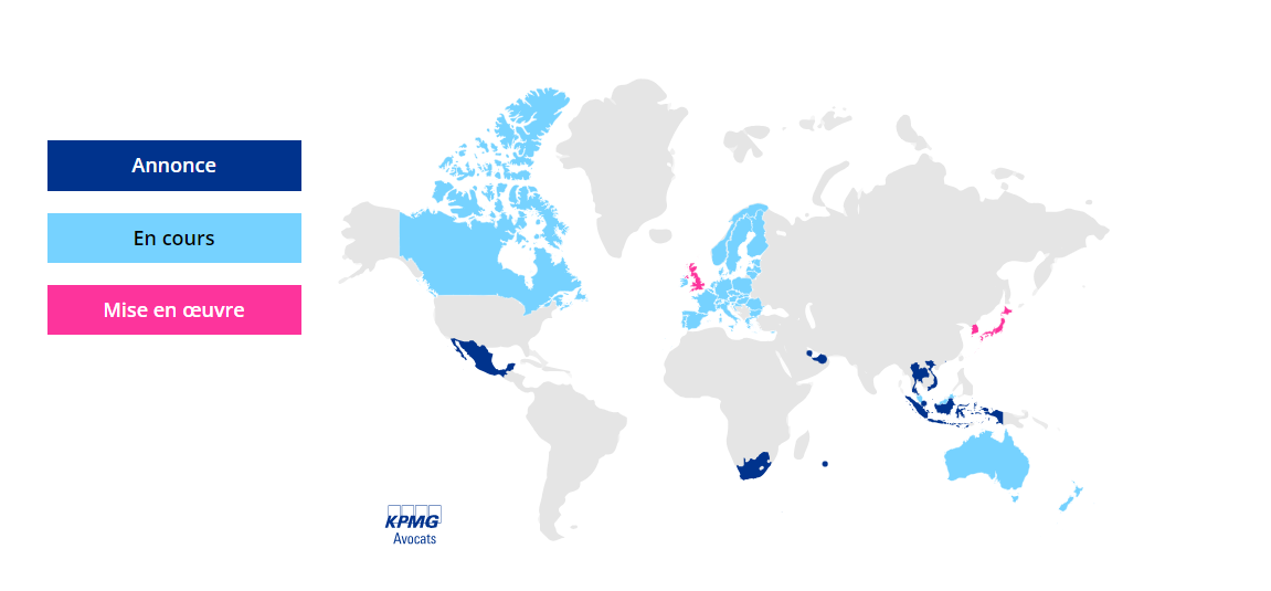 Progression de l'instauration du pilier 2 dans le monde